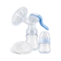Breast pump, feeding bottle and nursing pads
